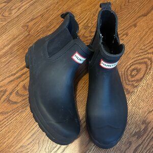 Womens Short Black Hunter Rainboots